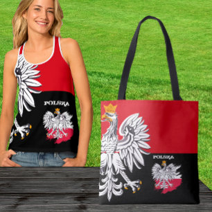 Polnischer Adler-Tragetasche, polnische Flagge Mod Tasche