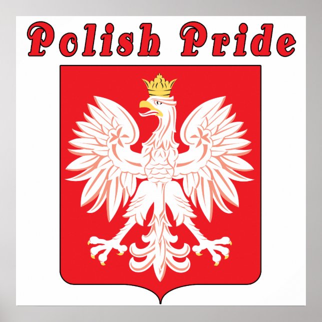 Polnischer Adlerdruck Poster (Vorne)