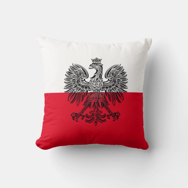 Polnischer Adlerfahnenkissen Kissen (Vorderseite)