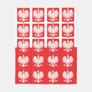 Polnischer Adlerschild Fleecedecke