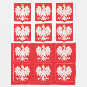 Polnischer Adlerschild Fleecedecke
