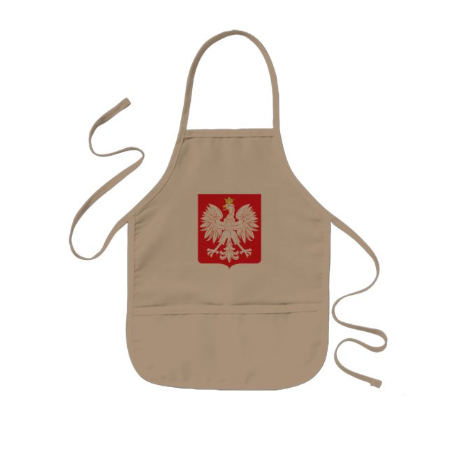 Polnischer Adlerschild Kinderschürze (Vorne)
