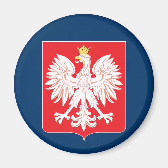 Polnischer Adlerschild Magnet (Vorne)