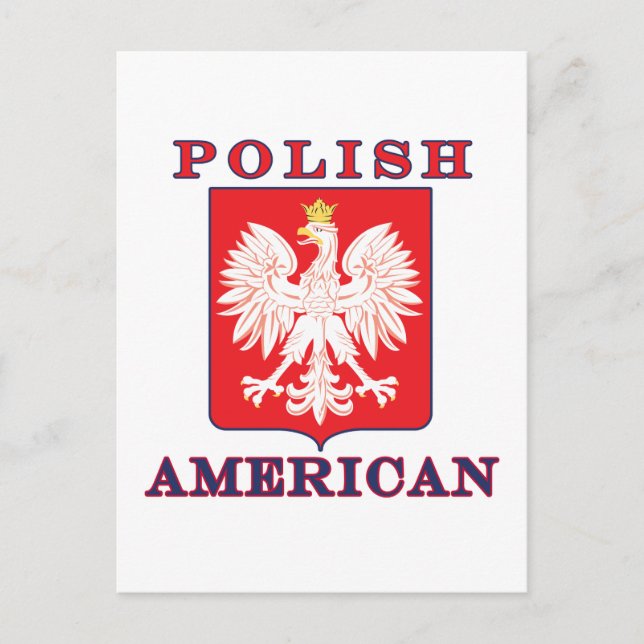 Polnischer Adlerschild Postkarte (Vorderseite)