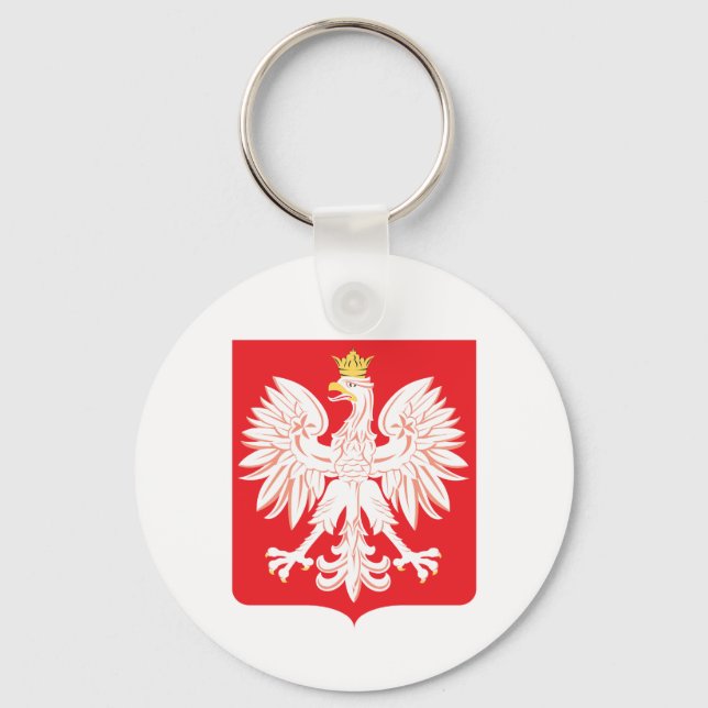 Polnischer Adlerschild Schlüsselanhänger (Vorderseite)