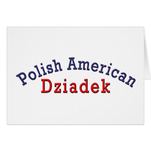 Polnischer Amerikaner Dziadek (Vorderseite (Horizontal))