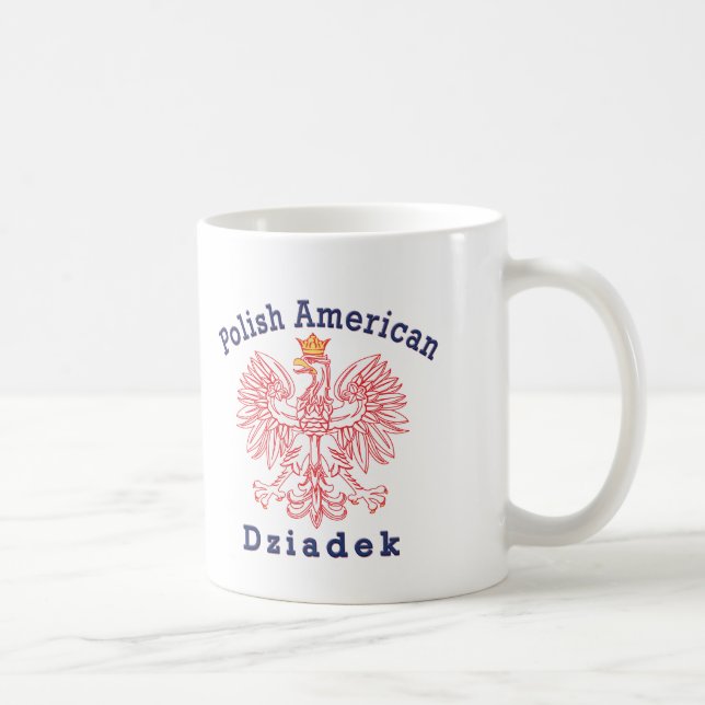 Polnischer Amerikaner Dziadek Kaffeetasse (Rechts)