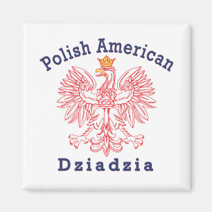 Polnischer Amerikaner Dziadzia Magnet