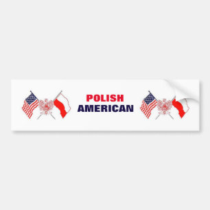 POLNISCHER AMERIKANISCHER AUTOAUFKLEBER