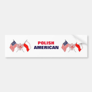 POLNISCHER AMERIKANISCHER AUTOAUFKLEBER