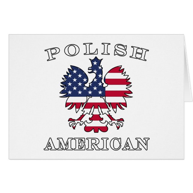 Polnischer amerikanischer Flaggenadler (Vorderseite (Horizontal))