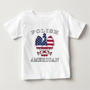 Polnischer amerikanischer Flaggenadler Baby T-shirt