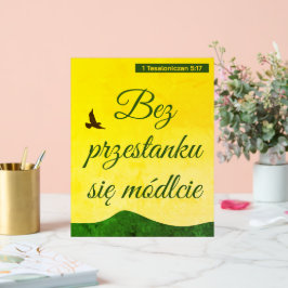 Polnischer Bibelverse | Werset Biblijny | Polen Acrylschild