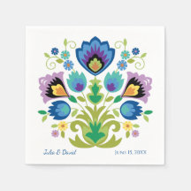 Polnischer Folk Blume Blauer Lavendel