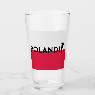 Polnischer Fußball Glas