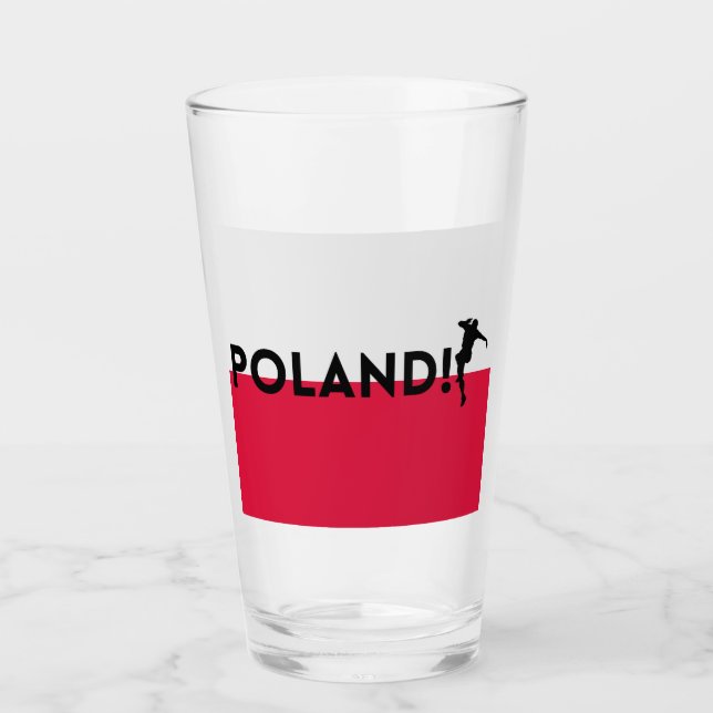 Polnischer Fußball Glas (Vorderseite)