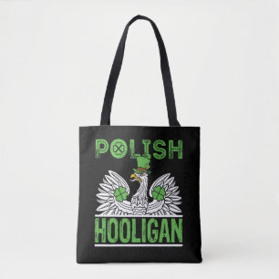 Polnischer Hooligan St. Patrick's Day Tasche