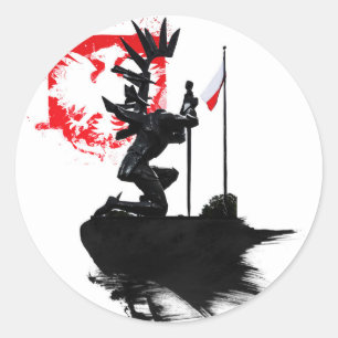 Polnischer Hussar Runder Aufkleber