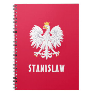 Polnischer Individuelle Name Roter Adler Polska Notizblock