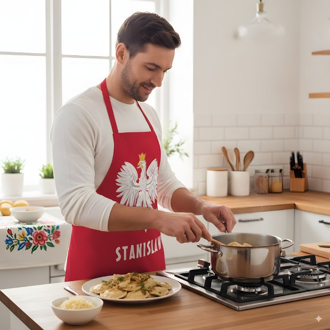 Polnischer Individuelle Name Roter Adler Polska Schürze (Von Creator hochgeladen)