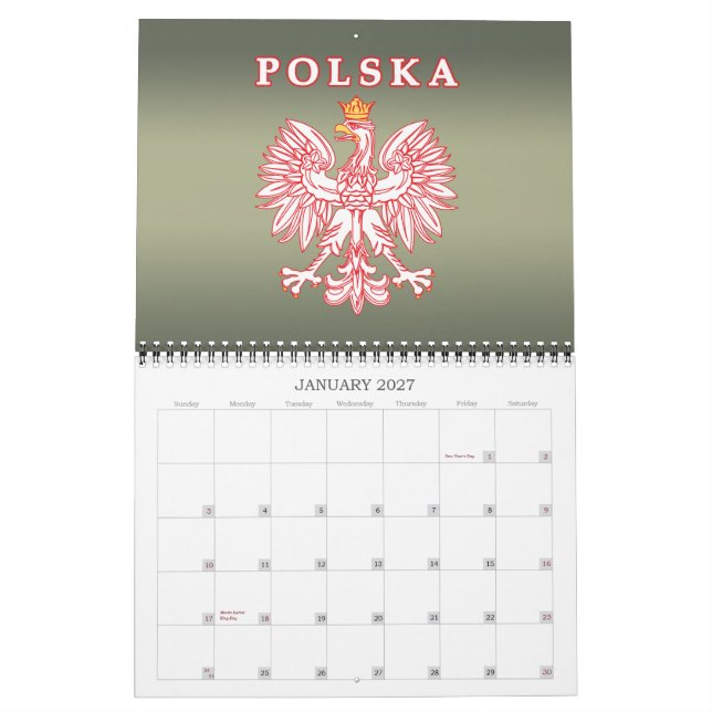 Polnischer Kalender (Jan 2027)