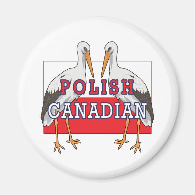Polnischer Kanadier Stork Magnet (Vorne)