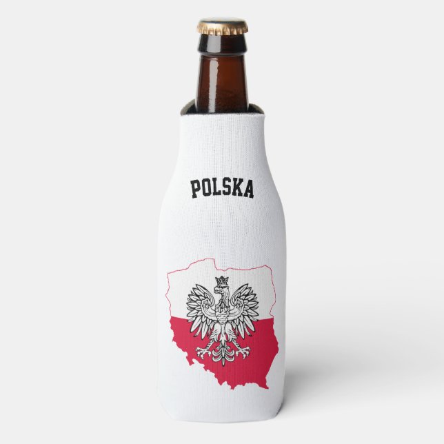 Polnischer Kartographiebeere Cooler Flaschenkühler (Flaschenvorderseite)