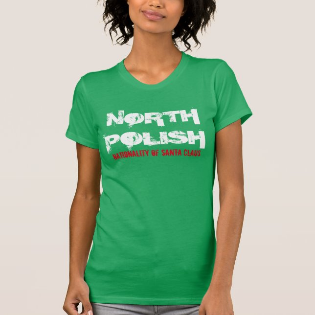 polnischer nationalty lustiger Nordentwurf T-Shirt (Vorderseite)