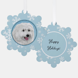 Polnischer Niederungshundemalerei - Hundekunst Ornament Karte