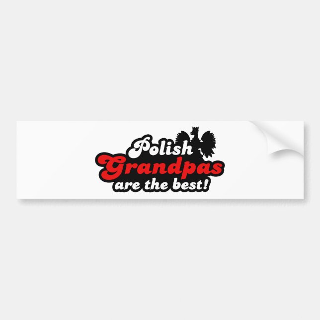 Polnischer Opa Autoaufkleber (Vorne)