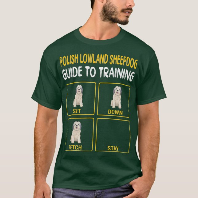 Polnischer Schlepphund-Führer zum Training des Hun T-Shirt (Vorderseite)