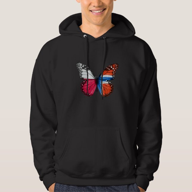 Polnischer Schmetterling Hoodie (Vorderseite)