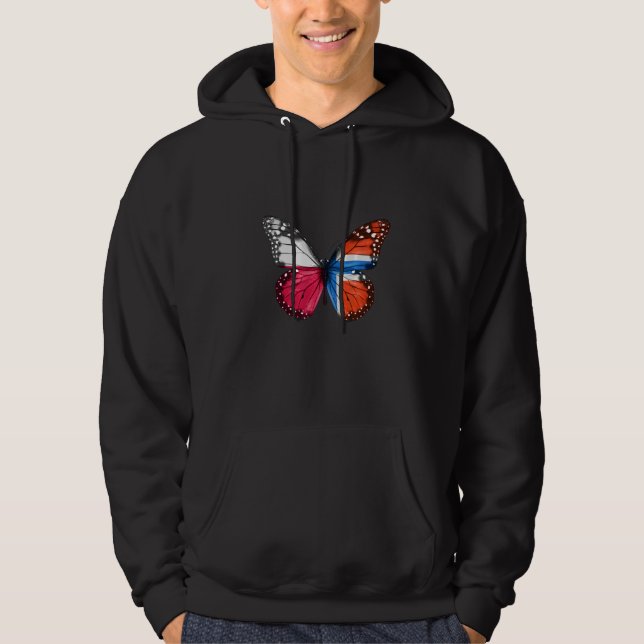 Polnischer Schmetterling Hoodie (Vorderseite)