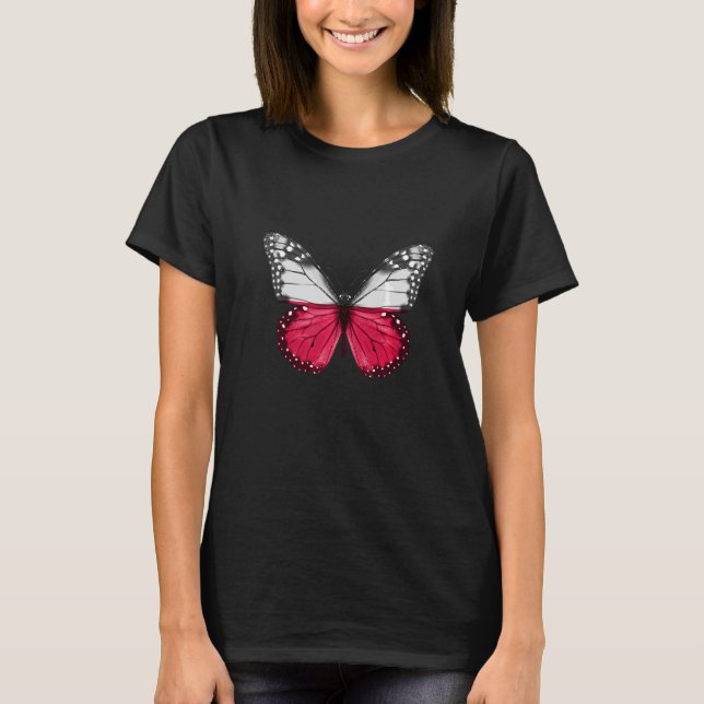 Polnischer Schmetterling T-Shirt (Vorderseite)