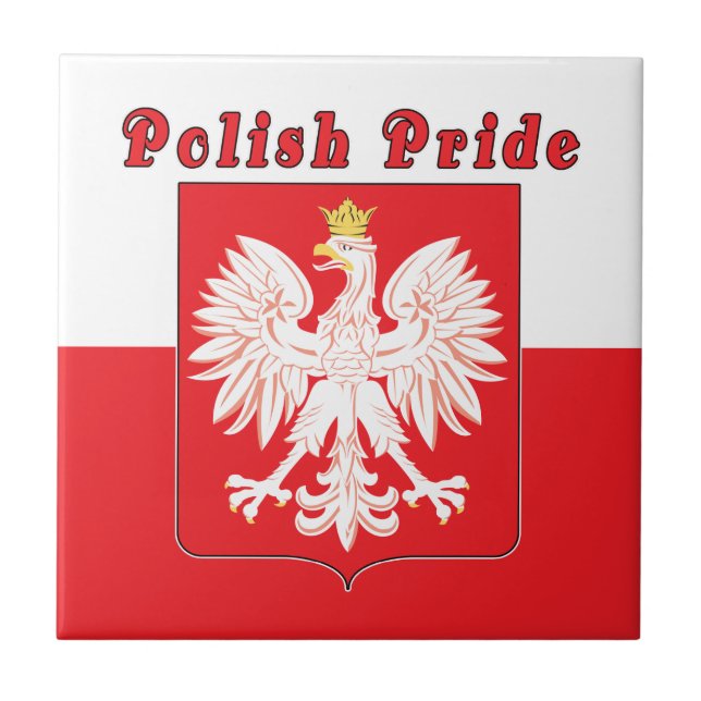 Polnischer Stolz Adler Fliese (Vorderseite)