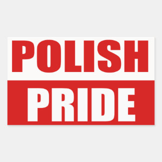 Polnischer Stolz Rechteckiger Aufkleber