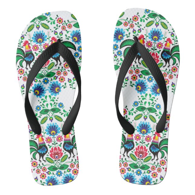 Polnischer Traditioneller Schmuck High Top Sneaker Flip Flops (Fußbett)