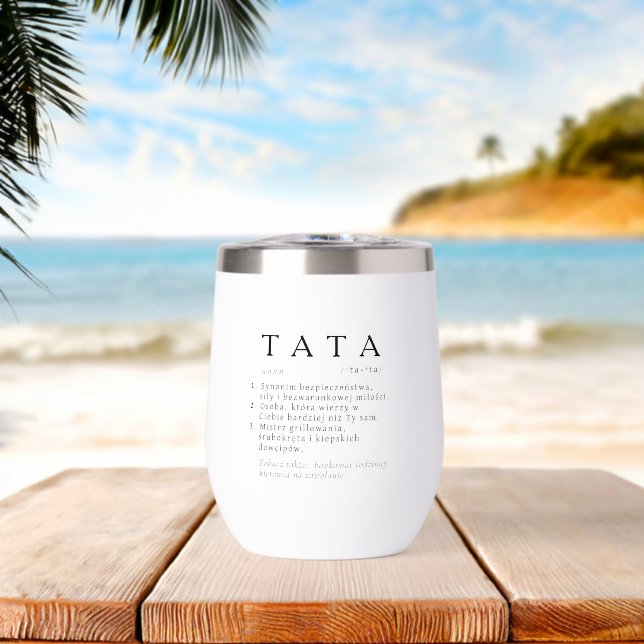 Polnischer Vater Geschenk - TATA Definition Tumble (Strand (gedreht))
