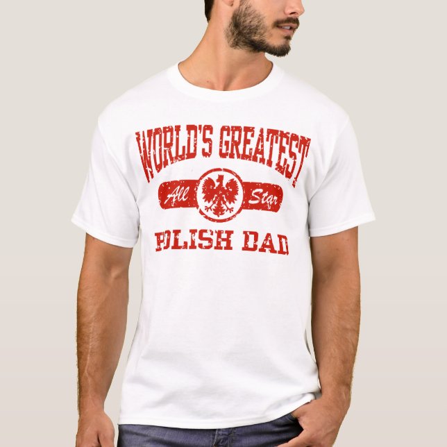 Polnischer Vater T-Shirt (Vorderseite)