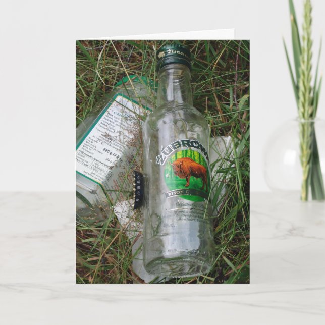 Polnischer Vodka Grußkartenfavorit Karte (Vorderseite)