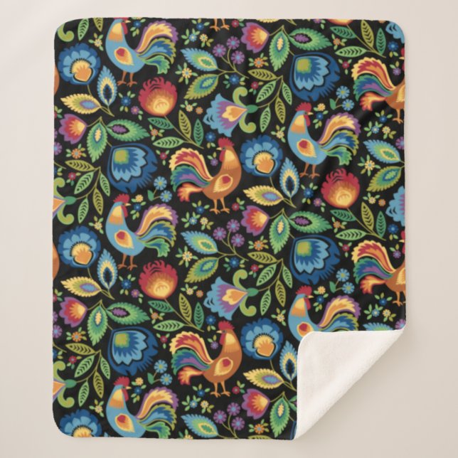 Polnischer Volksroster Sherpa Blanket Sherpadecke (Vorderseite)