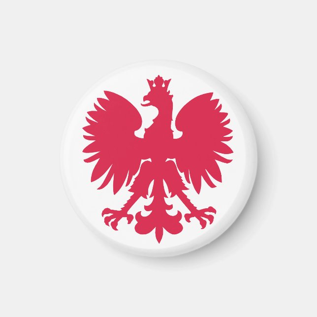 Polnischer Wappen-Adler Magnet (Vorne)