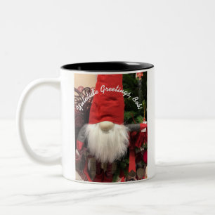 Polnischer Weihnachtsgummi CUSTOMIZE Grüne 2-Tön Zweifarbige Tasse