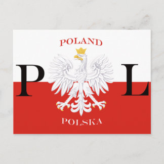 Polnischer Weißadler Postkarte