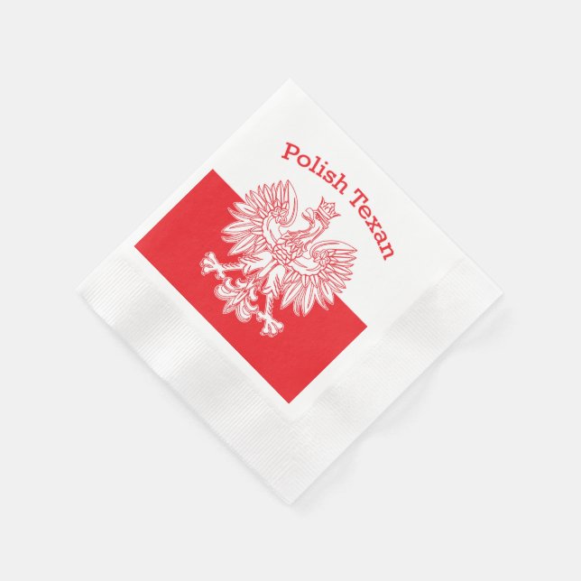 Polnischer Weißadler Serviette (Ecke)