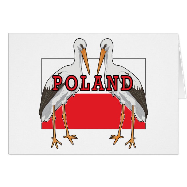 Polnischer Weißstorch Polen (Vorderseite (Horizontal))