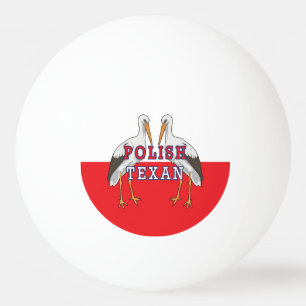Polnischer Weißstorch Tischtennisball