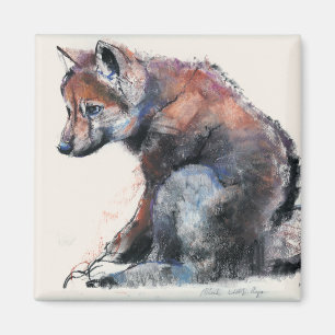 Polnischer Wolf-Welpe 2001 Magnet