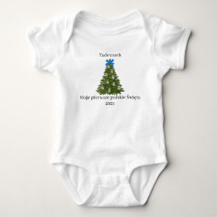 Polnisches Baby 1. Weihnachtsjause auf Babykarosse Strampler