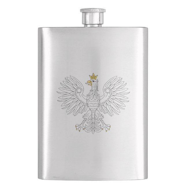 Polnisches Eagle Flachmann (Vorderseite)